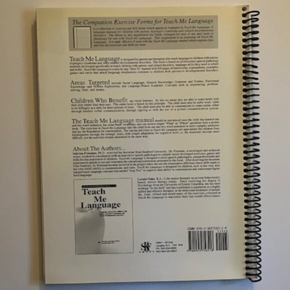 TEACH ME LANGUAGE - Book Set: Manual and Companion Exercise Forms - Picture 3 of 11